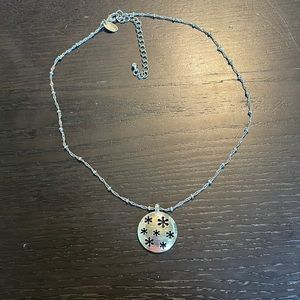 Lia Sophia Flower Imprint Pendant necklace